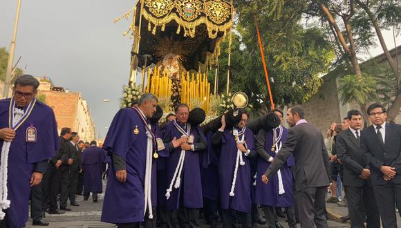 Después de tres año, procesión de Nuestra Señora de las Angustias volvió a las calles. (Foto: GEC)