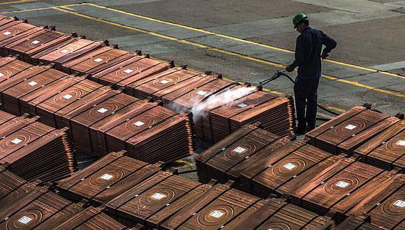 La SNMPE indicó que la cotización del cobre mantuvo una tendencia positiva con algunos altibajos. (Foto: AFP)