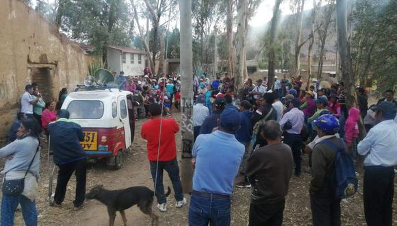 Los pobladores y las principales autoridades del centro poblado de Marabamba sostienen que existe un intento de traficar con terrenos en su localidad./ Foto: Correo