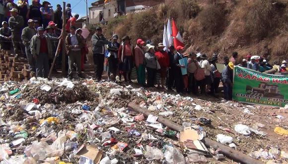 Cusco. Pobladores piden cierre de botadero de Haquira