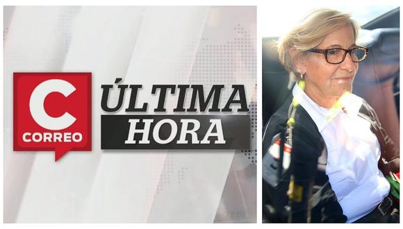 ​Correo Última Hora: Susana Villarán pasó su primera noche en Penal Anexo de Mujeres