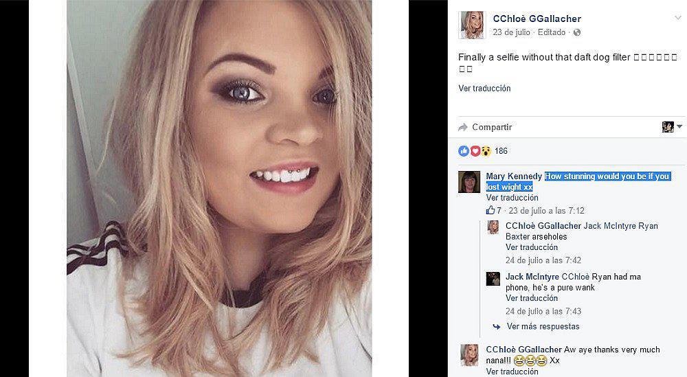 Facebook: "Insulto" de abuela a su nieta se hace viral