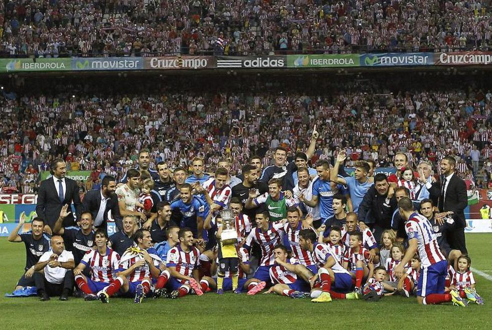Así celebró el Atlético de Madrid la Supercopa de España