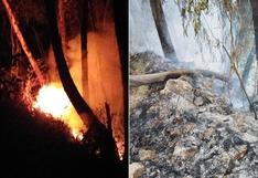 Reportan dos incendios forestales en la sierra de Áncash