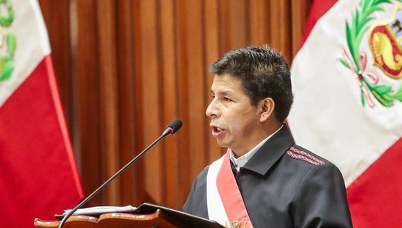 Pedro Castillo fue denunciado por el presunto delito de traición a la patria por sus declaraciones a la cadena CNN en Español sobre una eventual salida al mar para Bolivia en territorio peruano. (Foto: Presidencia)