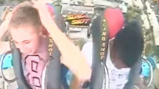 Joven que se desmayó 3 veces en un juego extremo se vuelve viral (VIDEO)