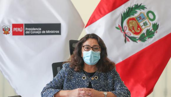 Violeta Bermúdez aseguró que Pilar Mazzetti tiene la confianza del presidente Francisco Sagasti. (Foto: PCM)