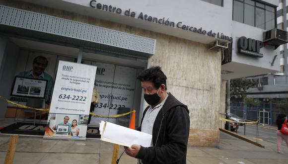 Los centros de atención de la ONP permitirán los cobros a quienes no puedan acceder de manera virtual. (Foto: Cesar Campos / GEC)