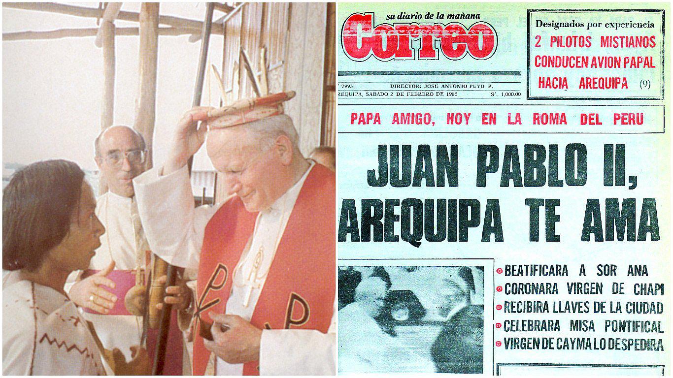Juan Pablo II: Recuerda la primera vez que visitó un papa el Perú (FOTOS)