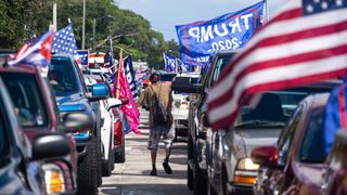 EE.UU.: “caravana anticomunista” de cubanos apoyan a Trump en Miami