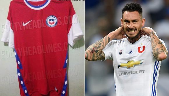 Mauricio Pinilla tuvo cruel comentario sobre la que sería la nueva camiseta de la selección de Chile. (Foto: Footy Healines / AFP)