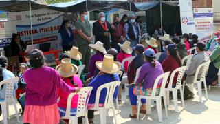 Ayabaca: Pobladores de Lagunas son atendidos en feria de Justicia Itinerante