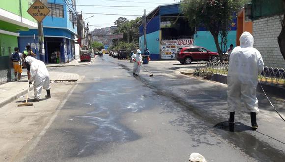 Las comisarías de San Luis y de Yerbateros también fueron desinfectadas para evitar posibles contagios del coronavirus. (Foto: Municipalidad de San Luis)