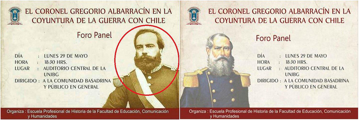 Universidad coloca imagen de expresidente en foro de Gregorio Albarracín