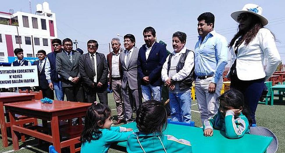 Gobierno Regional de Arequipa entregó mobiliario escolar a colegios