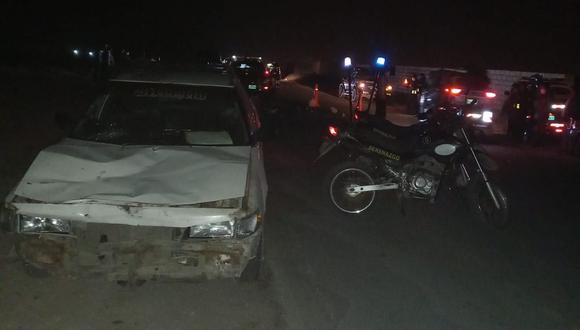 Accidente se suscitó en la avenida Municipal de Gregorio Albarracín en Tacna. (Foto: Difusión)