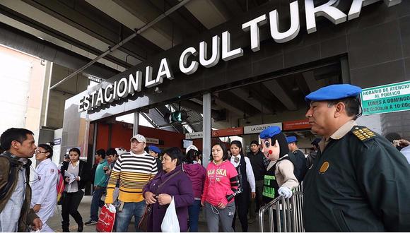 Metro de Lima: cierran temporalmente la estación La Cultura (VIDEO)