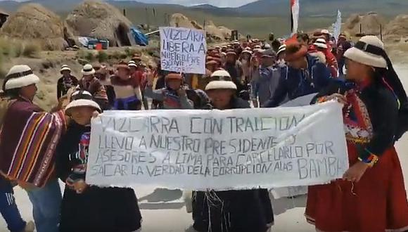 Las Bambas: Comuneros marchan en protesta hacia campamento minero(VIDEO)