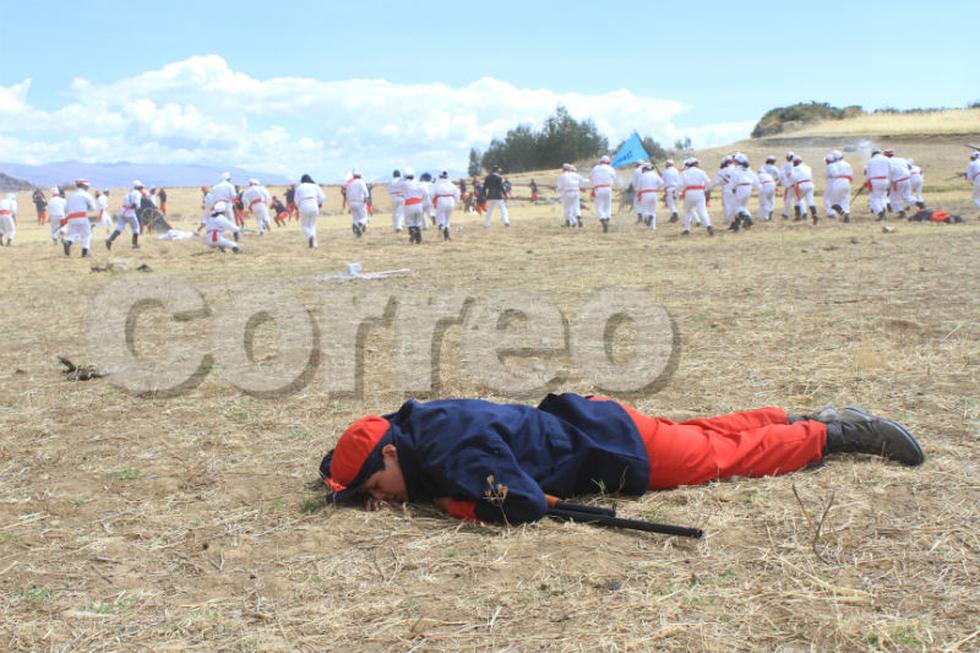 Con escenificación recuerdan a cientos de muertos en batalla con chilenos (FOTOS)