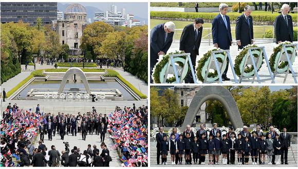 Ministros del G7 pactan en Hiroshima trabajar por un mundo sin armas atómicas