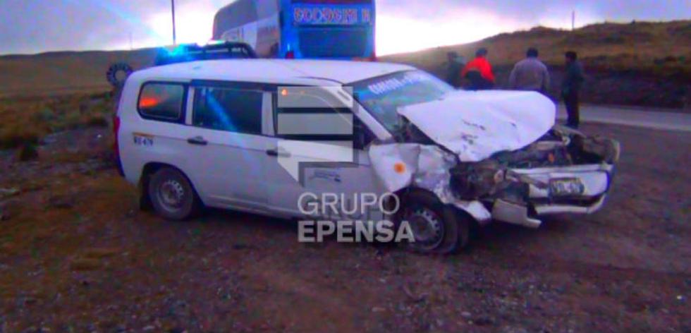 Cinco heridos en choque de auto con ómnibus (FOTOS) | PERU | CORREO