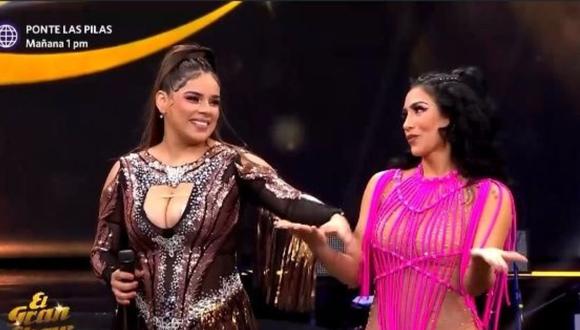 Leysi Suárez instó a Giuliana Rengifo a irse de “El Gran Show”. (Foto: Captura de América TV)