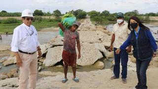 Tumbes: 2,500 pobladores están aislados por colapso de badén en Uña de Gato