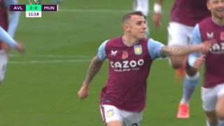 Aston Villa sorprende a Manchester United: goles de Bailey y Digne para el 2-0 a favor del cuadro local