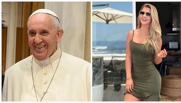 ​Brunella Horna cometió errores ortográficos en video sobre papa Francisco