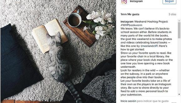 Instagram anuncia nueva campaña para sus usuarios lectores