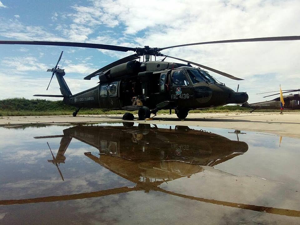 Piura: Dos helicópteros de la Fuerza Aérea de Colombia llegan para colaborar con rescates