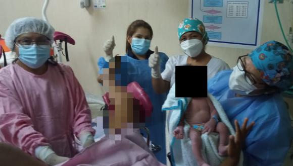 Bebé nace a las 00:00 horas en Año Nuevo en hospital de Ica (Foto: difusión)