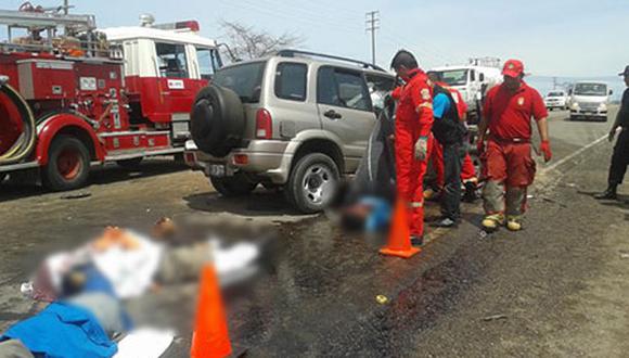 Accidente de tránsito deja tres muertos y cuatro heridos