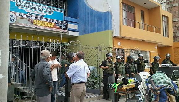 Chiclayo: Desalojan a jubilados de la empresa Nestlé