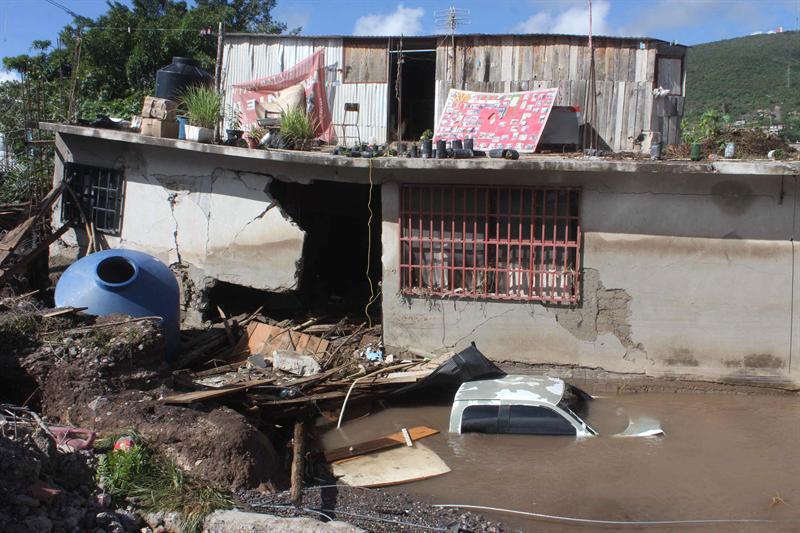 Lluvias siguen afectando el norte de México