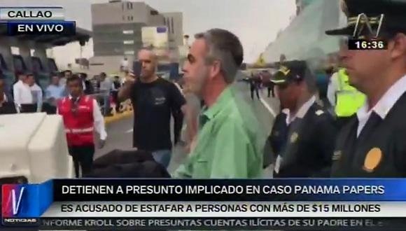 Detienen en aeropuerto Jorge Chávez a sujeto que estafó por US$ 15 millones