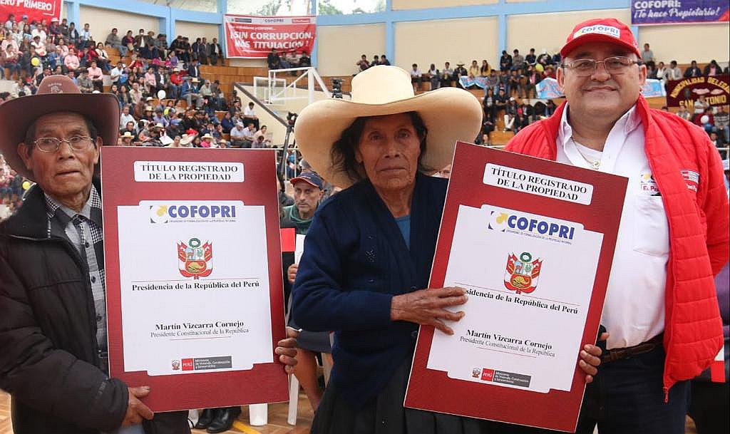 Presidente Martín Vizcarra entregará 3,519 títulos de propiedad para la región Junín