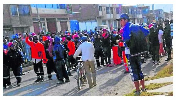 Huancayo: Desatan balacera por cupos en obra y 3 personas quedan heridas 