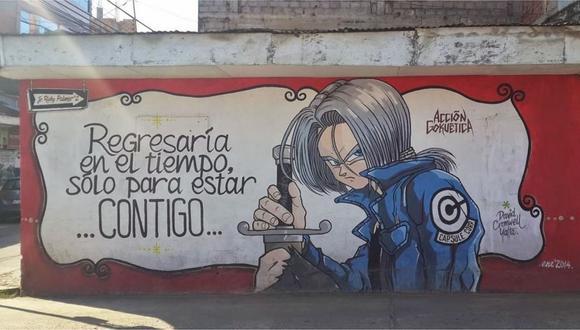 Aparecen murales inspirado en Dragon Ball pintados en las calles de Tarapoto 