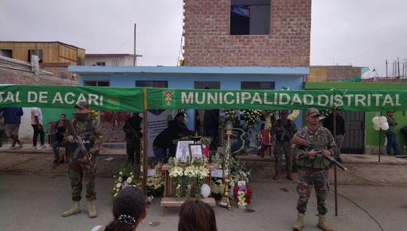 Hoy fue el entierro del policía Sandro Lorenzo Villegas Corahua, asesinado en el Vraem