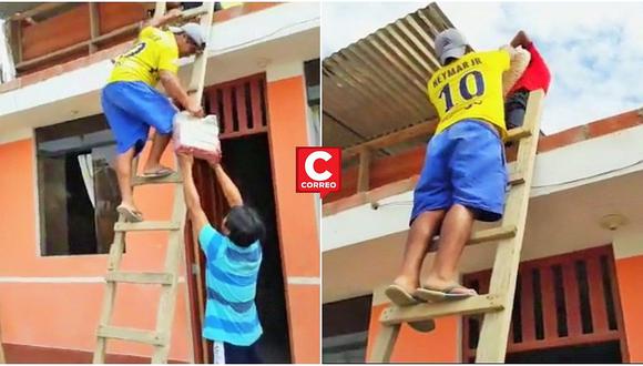 Pobladores suben sus bienes al segundo piso de sus casas ante la crecida del río Piura (VIDEO)