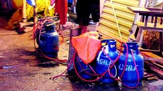 Fuga de gas provoca incendio en Caracoto