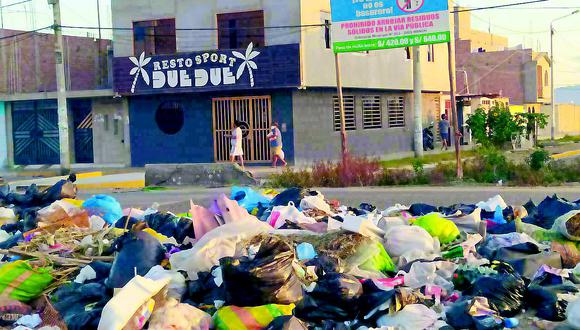 Un distrito ecológico lleno de basura en plena pandemia