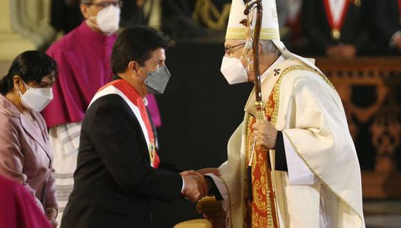 El monseñor Carlos Castillo reiteró el llamado para una transición para salir de la crisis. (Foto: Agencia Andina)