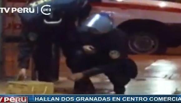 ​Surco: Hallan dos granadas en baño de centro comercial