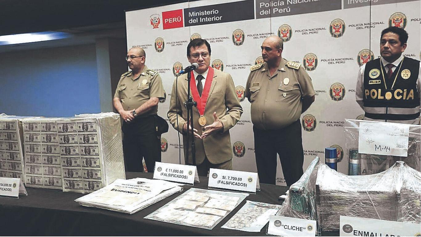 Policía incauta 8 millones de dólares falsos 