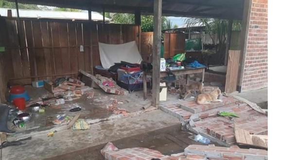 El funcionario explicó que las viviendas afectadas están construidas principalmente de adobe y que la mayoría de casas en la selva están “dispersas”.
