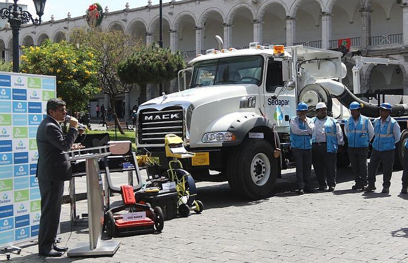 Sedapar adquiere equipos para detectar conexiones clandestinas y desatorar buzones