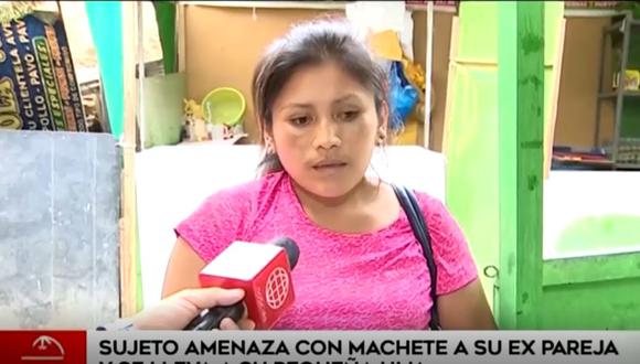 Pachacamac: Mujer acusa que su expareja la amenazó con un machete y se llevó a su hija