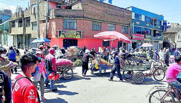 ​Comercio informal es el generador de los focos de contagio del coronavirus en la provincia de Huancayo 